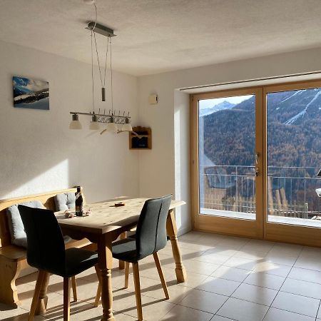 Ferienwohnung In Tschlin Mit Panoramablick Dış mekan fotoğraf